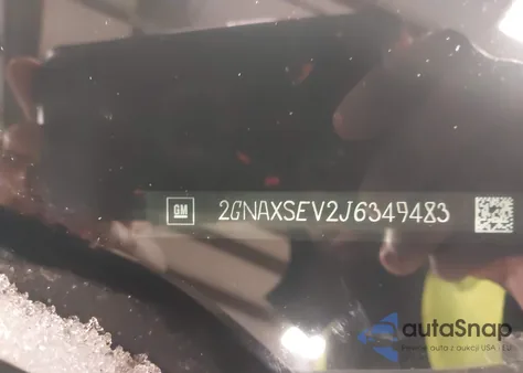 2018 Chevrolet Equinox Lt из США, поврежденный, VIN 2GNAXSEV2J6349483